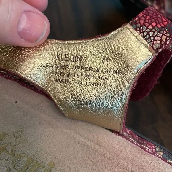 Alegria size 41 sandals great for being on your feet all day boho floral… - Picture 10 of 12